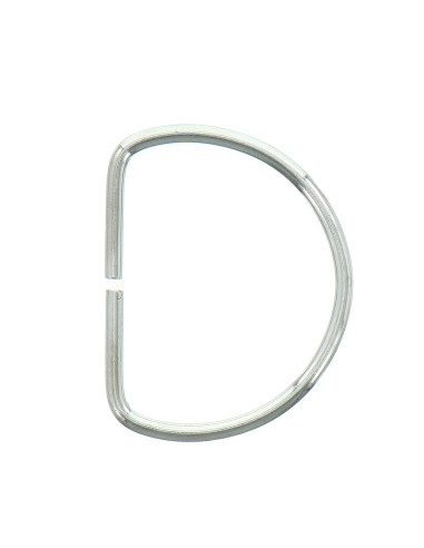 40 mm D-ring - Silver