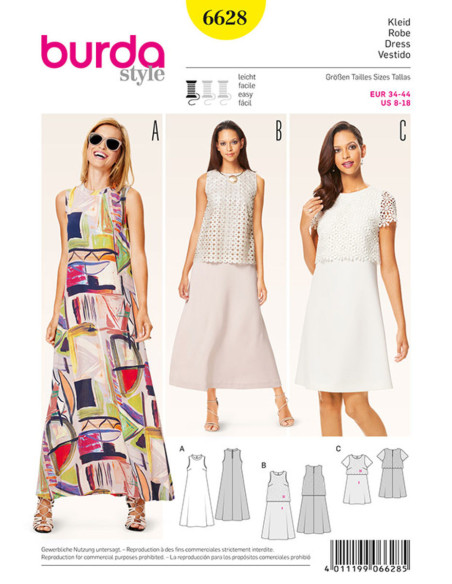 Dress pattern - Burda 6628