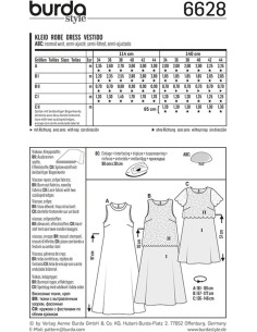 Dress pattern - Burda 6628 2
