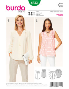 Blouse pattern - Burda 6632