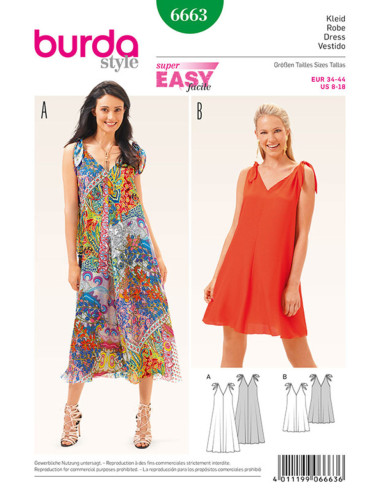 Dress pattern - Burda 6663