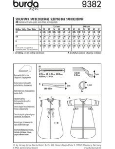Sleeping bag pattern - Burda 9382 2