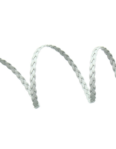 Matte silver-like braid