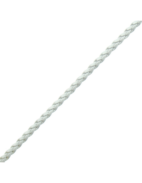 Matte silver-like braid