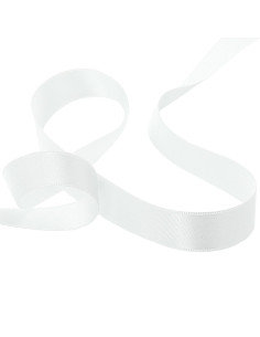 Satin ribbon - White