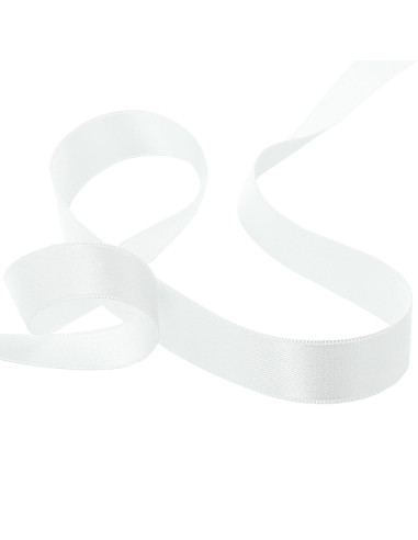 Satin ribbon - White
