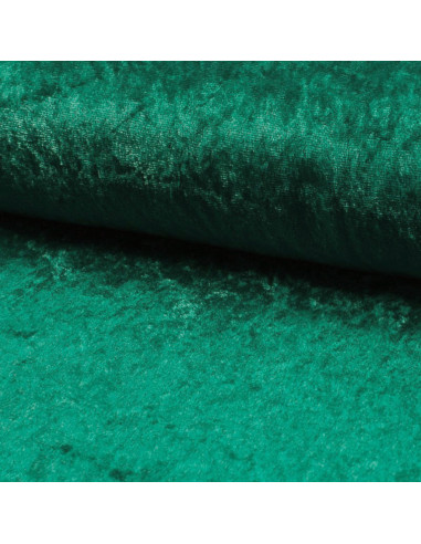Emerald green velvet panne fabric