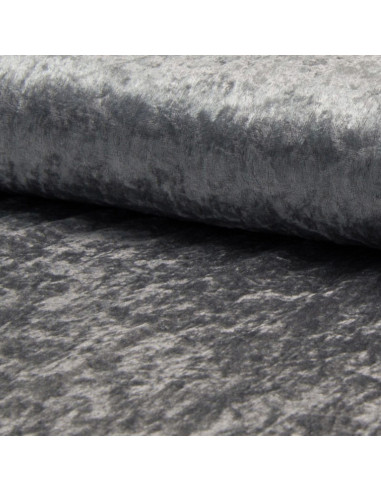 Crushed velvet fabric - Gray