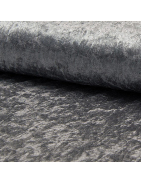 Crushed velvet fabric - Gray
