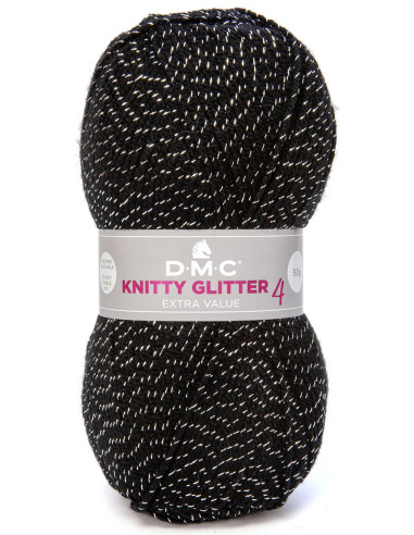 Fil à tricoter Knitty 4 Glitter DMC