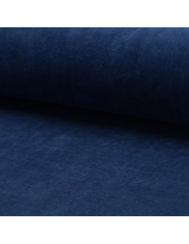 Nicky velvet fabric - Denim blue