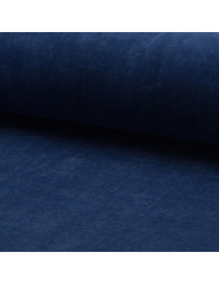 Nicky velvet fabric - Denim blue