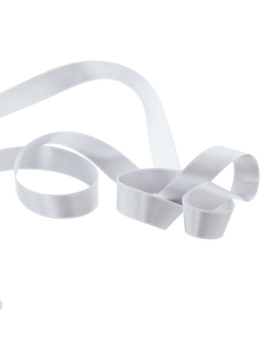 Satin ribbon - Pearl gray