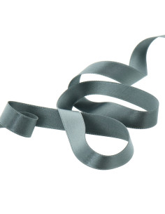 Satin ribbon - Medium gray