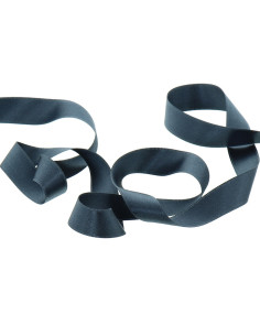 Dark gray satin ribbon