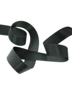 Satin ribbon - Anthracite gray