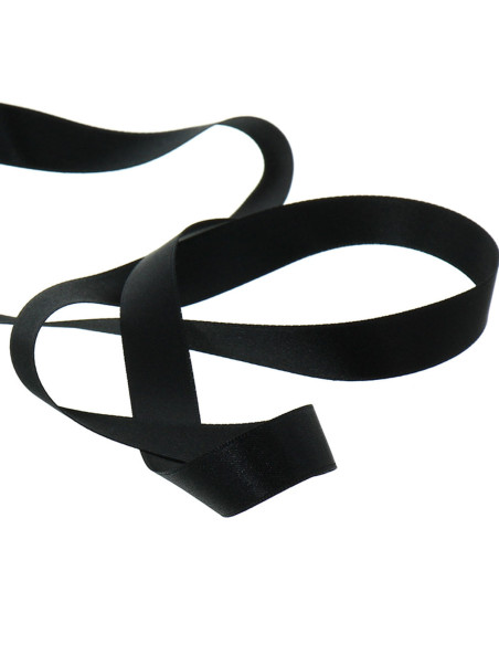 Satin ribbon - Black
