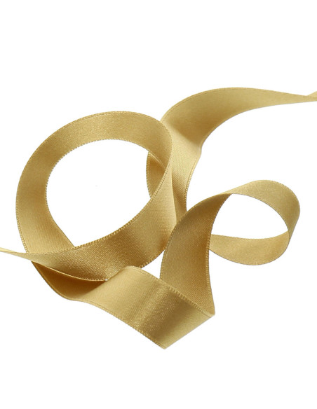 Satin ribbon - Golden beige