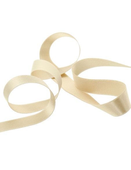 Light beige satin ribbon