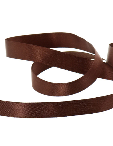 Satin ribbon - Chocolate