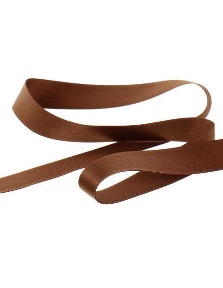 Light brown satin ribbon