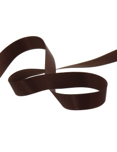 Satin ribbon - Dark brown