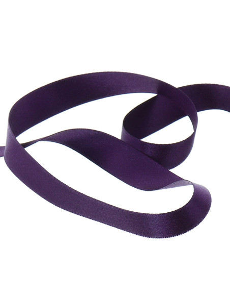Satin ribbon - Eggplant