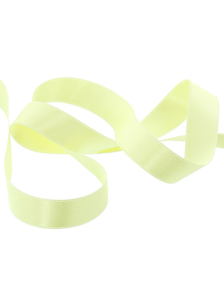 Satin ribbon - Baby yellow