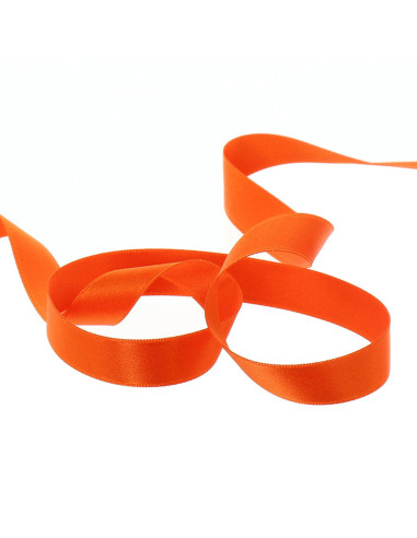 Satin ribbon - Bright orange