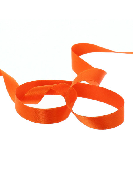 Satin ribbon - Bright orange