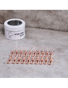 Metal clip box - Rose gold 2