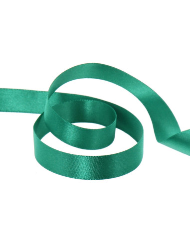 Satin ribbon - Emerald green