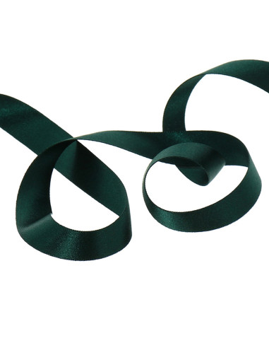 Satin ribbon - Bottle green
