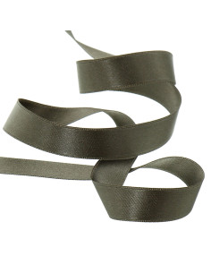 Dark taupe satin ribbon