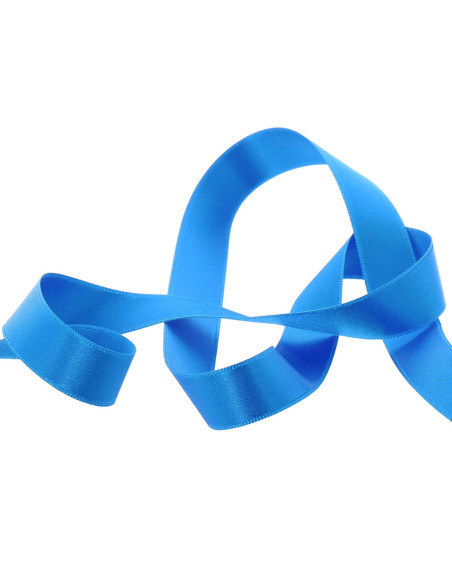 Satin ribbon - Lagoon blue