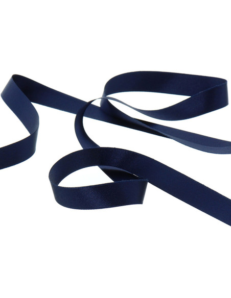 Dark navy satin ribbon