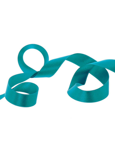 Satin ribbon - Petrol blue