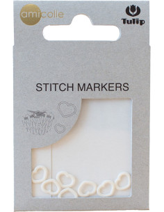 White heart mesh marker rings Tulip 2