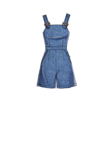 Dress pattern, belt, romper, and jumpsuit - McCall's 7626