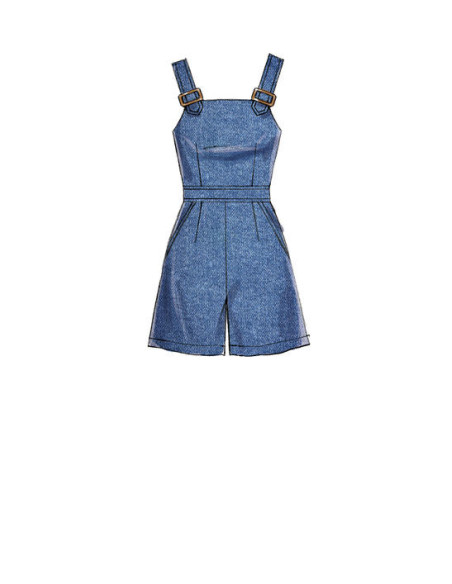 Dress pattern, belt, romper, and jumpsuit - McCall's 7626