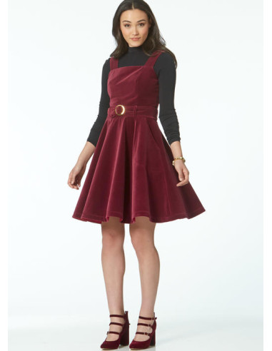Dress pattern, belt, romper, and jumpsuit - McCall's 7626