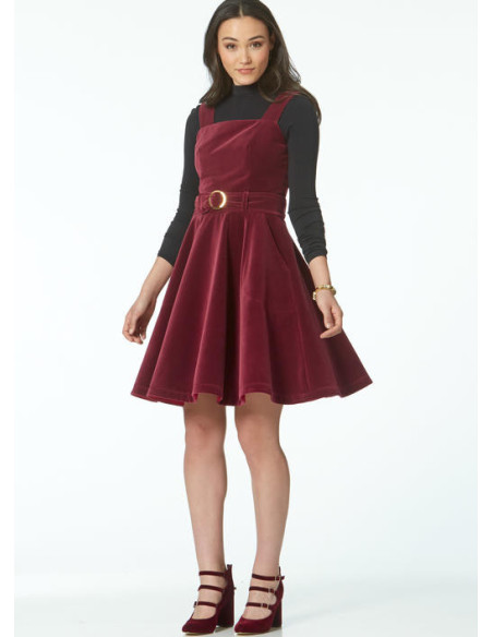 Dress pattern, belt, romper, and jumpsuit - McCall's 7626