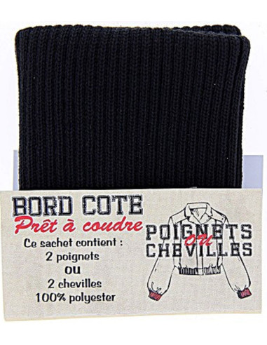 Pack of 2 ribbed cuffs - Black