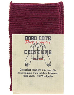 Ribbed hem jacket - Bordeaux