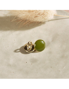 Gem Button - Matcha Leaf 2