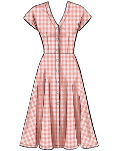 Dress and belt pattern - McCall's 7920 2
