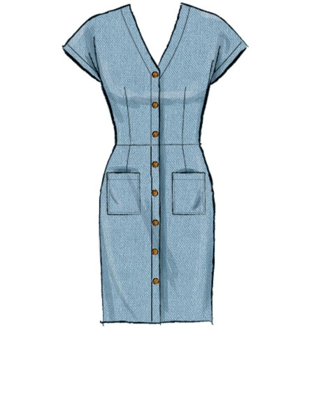 Dress and belt pattern - McCall's 7920