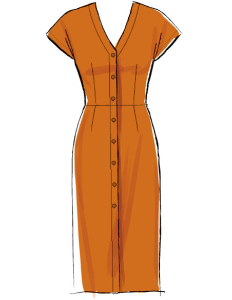 Dress and belt pattern - McCall's 7920