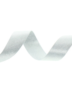 Lurex satin ribbon - Silver