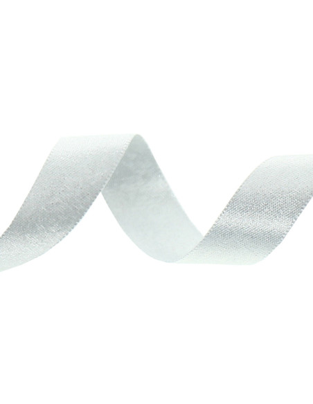 Lurex satin ribbon - Silver